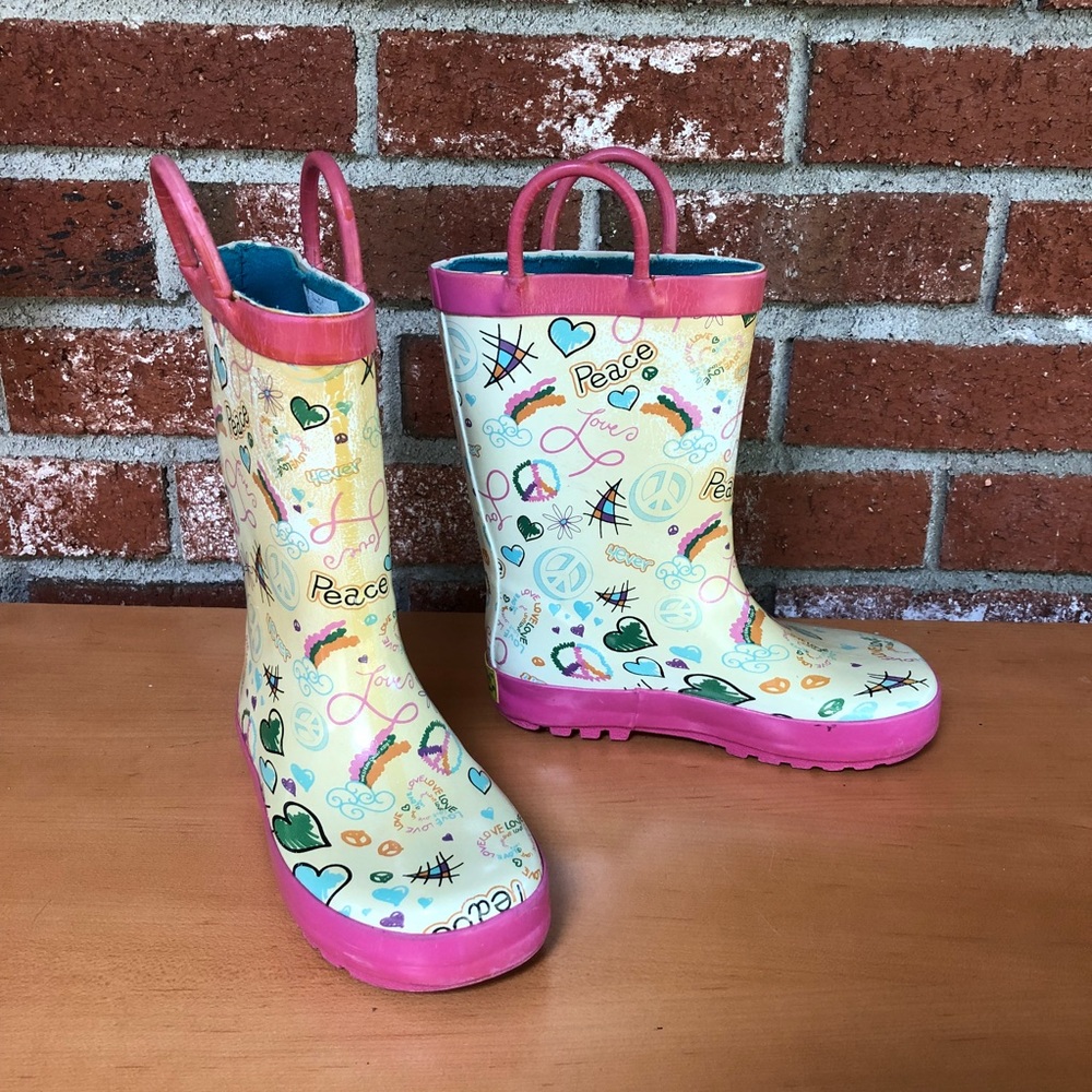 Western Chief Rain Boots - Peace, Love, 4ever!